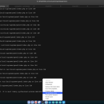 Расширенное меню дока.